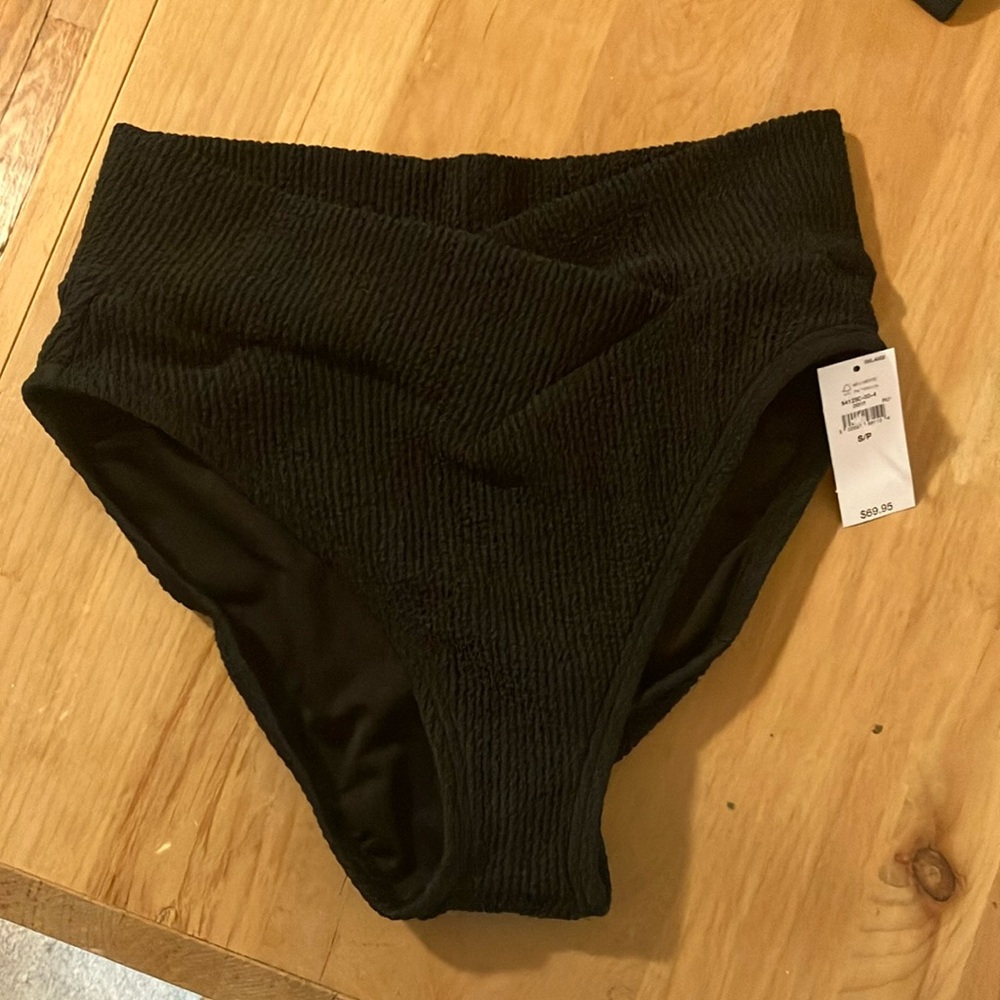 GAP crossover ruched bikini bottoms NWT size S
